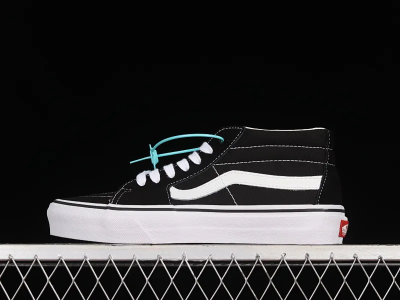 All categories Vans Vans series Vans Mid Vans China Vans SK8-Mid Vans classic black and white Chinese casual sneakers VN0A391F6BT
